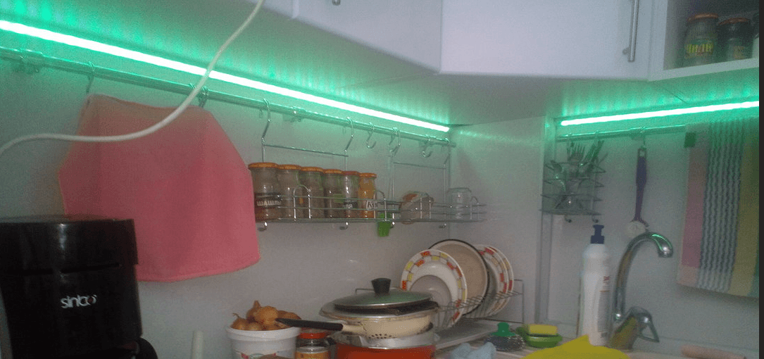 кухня подсветка