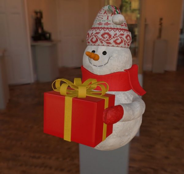 Christmas snowman 3D Модель