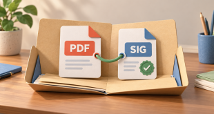 Исходный PDF и отдельный файл подписи SIG в общей папке